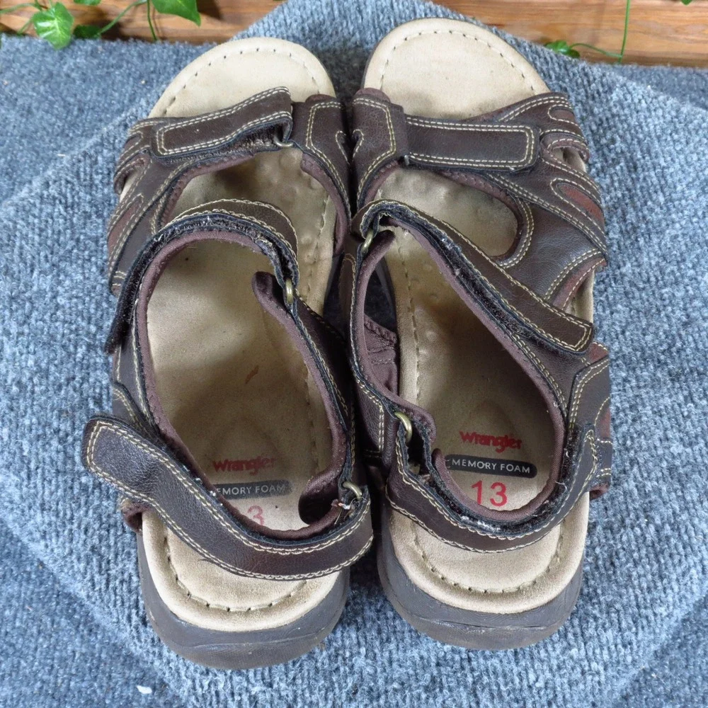Wrangler MNWR28OP003 Mens Sport Sandals‎ Size 13 Casual Outdoor Brown Synthetic